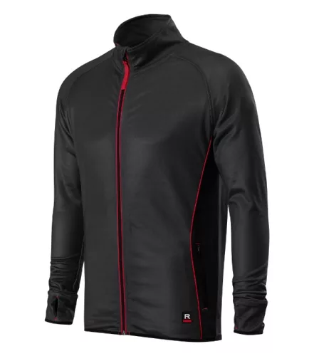 Rimeck Vertex - Sima, rugalmas, gyorsan száradó anyagú sztreccs polár férfi felső - Ébenszürke - 2XL