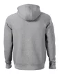 RIMECK Vertex Hoodie - Kapucnis, kenguru zsebes férfi pulóver - Sötétszürke melírozott - S