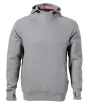 RIMECK Vertex Hoodie - Kapucnis, kenguru zsebes férfi pulóver - Sötétszürke melírozott - M