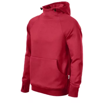   RIMECK Vertex Hoodie - Kapucnis, kenguru zsebes férfi pulóver - Marlboro piros - XL