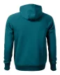 RIMECK Vertex Hoodie - Kapucnis, kenguru zsebes férfi pulóver - Petrol kék - M