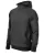 RIMECK Vertex Hoodie - Kapucnis, kenguru zsebes férfi pulóver - Ébenszürke - L