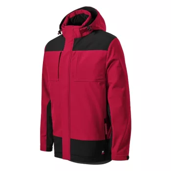   Rimeck Vertex - Meleg softshell membrános, hővisszaverő zónás téli softshell férfi kabát - Marlboro piros - M