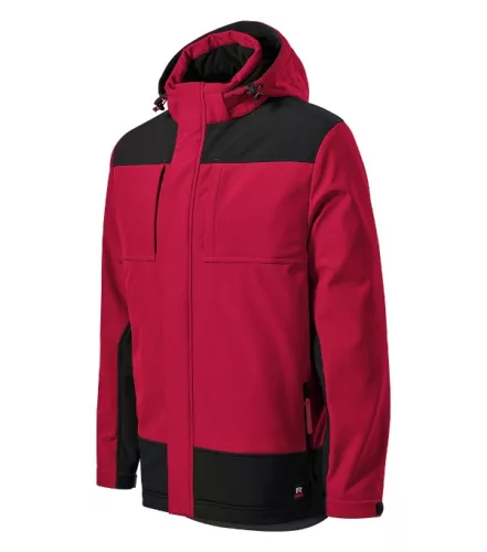 Rimeck Vertex - Meleg softshell membrános, hővisszaverő zónás téli softshell férfi kabát - Marlboro piros - M