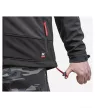 Rimeck Vertex - Meleg softshell membrános, hővisszaverő zónás téli softshell férfi kabát - Ébenszürke - M