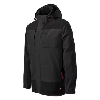   Rimeck Vertex - Meleg softshell membrános, hővisszaverő zónás téli softshell férfi kabát - Ébenszürke - L