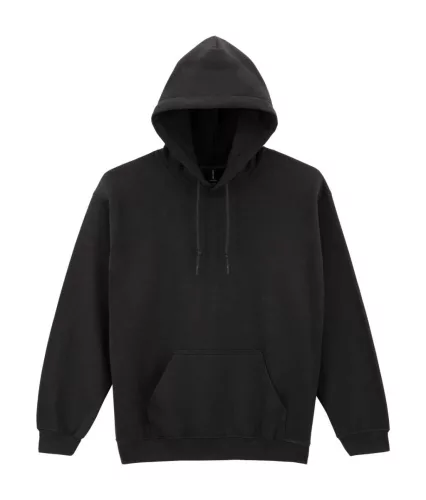 Gildan HEAVY BLEND™ - Kapucnis, kenguruzsebes unisex pulóver - Fekete - 2XL