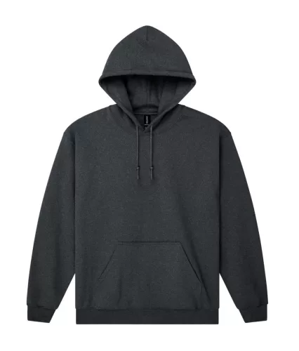 Gildan HEAVY BLEND™ - Kapucnis, kenguruzsebes unisex pulóver - Fan Charcoal Heather - 2XL