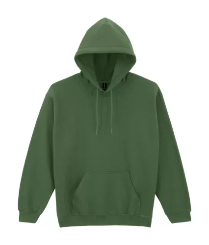 Gildan HEAVY BLEND™ - Kapucnis, kenguruzsebes unisex pulóver - Military Green - L