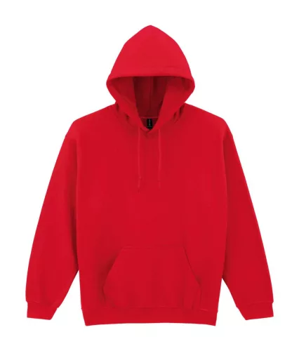 Gildan HEAVY BLEND™ - Kapucnis, kenguruzsebes unisex pulóver - Piros - 2XL