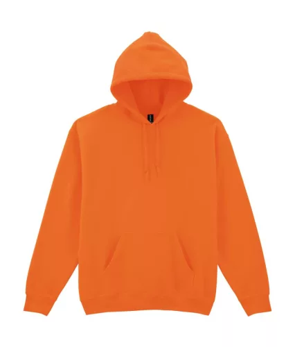 Gildan HEAVY BLEND™ - Kapucnis, kenguruzsebes unisex pulóver - Neon narancs - 2XL