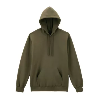   Gildan HAMMER - Kenguruzsebes, kapucnis unisex pulóver - Olive - S