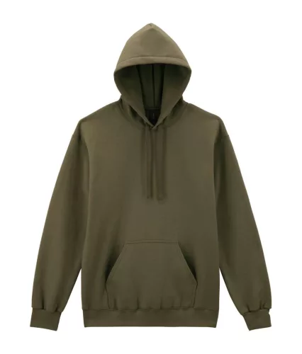 Gildan HAMMER - Kenguruzsebes, kapucnis unisex pulóver - Olive - S