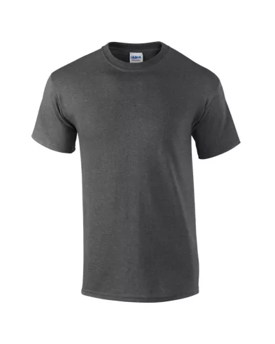Gildan ULTRA COTTON™ - 100% Pamut, klasszikus szabású unisex póló - Dark Heather - 5XL