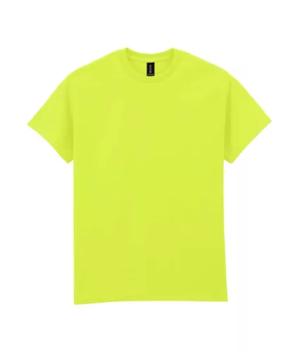 Gildan ULTRA COTTON™ - 100% Pamut, klasszikus szabású unisex póló - Neon zöld - 2XL