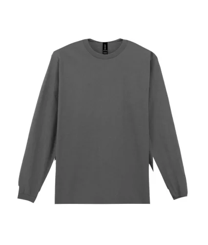 Gildan ULTRA COTTON™ -  Hosszú, passzés ujjú unisex póló - Charcoal - S