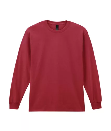 Gildan ULTRA COTTON™ -  Hosszú, passzés ujjú unisex póló - Cardinal Red - 2XL