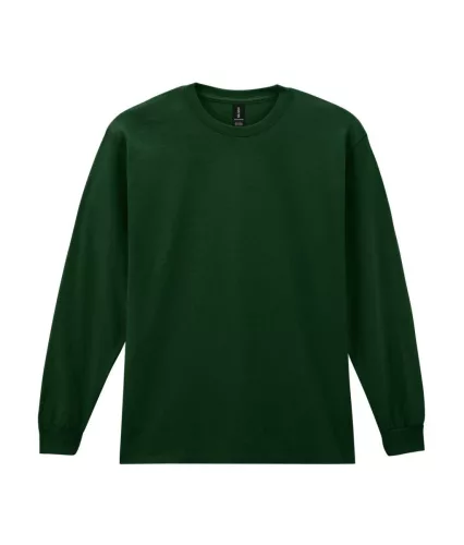 Gildan ULTRA COTTON™ -  Hosszú, passzés ujjú unisex póló - Forest Green - 3XL
