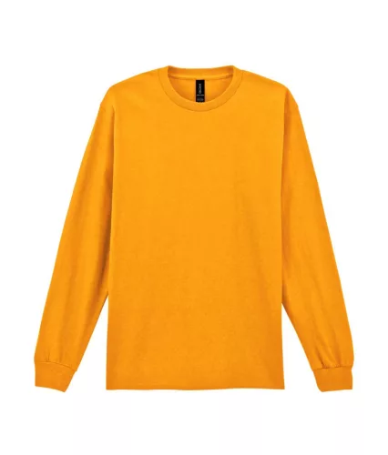 Gildan ULTRA COTTON™ -  Hosszú, passzés ujjú unisex póló - Gold - 2XL