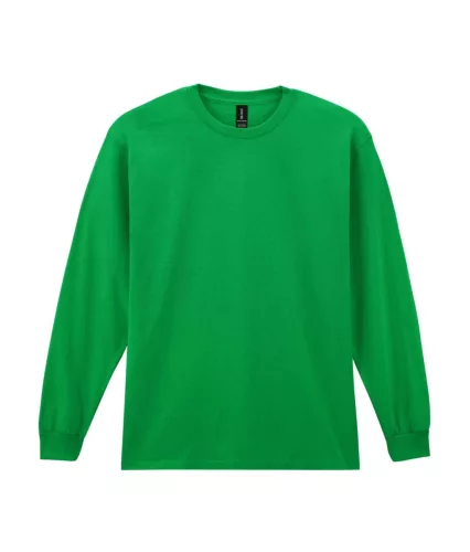 Gildan ULTRA COTTON™ -  Hosszú, passzés ujjú unisex póló - Irish Green - M