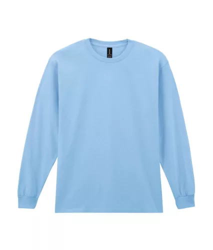 Gildan ULTRA COTTON™ -  Hosszú, passzés ujjú unisex póló - Light Blue - 2XL