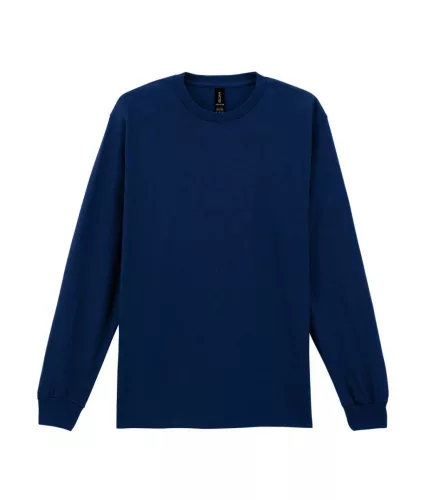 Gildan ULTRA COTTON™ -  Hosszú, passzés ujjú unisex póló - Tengerészkék - 2XL