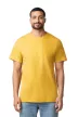 Gildan LIGHT COTTON  - 100% pamut, kerek nyakú unisex póló - Fekete - S