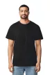 Gildan LIGHT COTTON - Címke nélküli unisex póló - Fekete - L