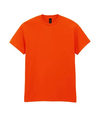 Gildan HEAVY COTTON™ - 100% pamut, kerek nyakú unisex póló - Narancssárga - S