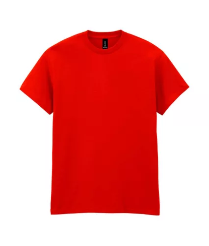 Gildan HEAVY COTTON™ - 100% pamut, kerek nyakú unisex póló - Piros - M