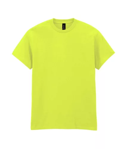 Gildan HEAVY COTTON™ - 100% pamut, kerek nyakú unisex póló - Neon zöld - M