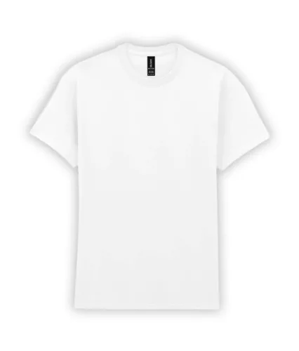 Gildan HEAVY COTTON™ - 100% pamut, kerek nyakú unisex póló - Fehér - S