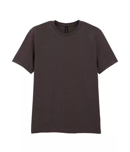 Gildan SOFTSTYLE® - Klasszikus szabású, oldalvarrás nélküli unisex póló - Dark Chocolate - M