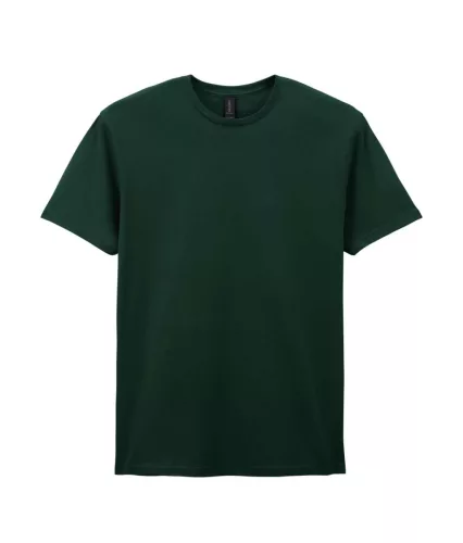 Gildan SOFTSTYLE® - Klasszikus szabású, oldalvarrás nélküli unisex póló - Forest Green - 2XL