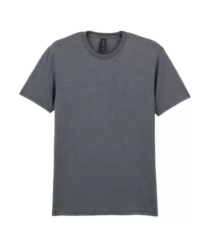 Gildan SOFTSTYLE® - Klasszikus szabású, oldalvarrás nélküli unisex póló - Graphite Heather - 2XL