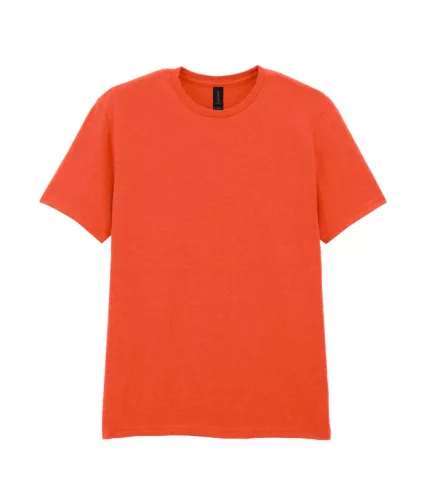 Gildan SOFTSTYLE® - Klasszikus szabású, oldalvarrás nélküli unisex póló - Narancssárga - S