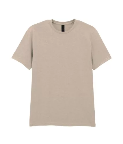 Gildan SOFTSTYLE® - Klasszikus szabású, oldalvarrás nélküli unisex póló - Homok - 2XL