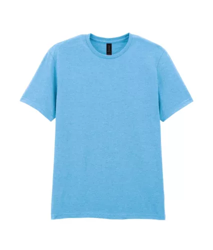 Gildan SOFTSTYLE® - Klasszikus szabású, oldalvarrás nélküli unisex póló - Sky - 2XL