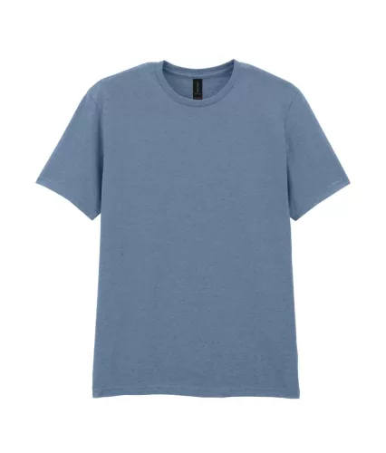 Gildan SOFTSTYLE® - Klasszikus szabású, oldalvarrás nélküli unisex póló - Stone Blue - 2XL