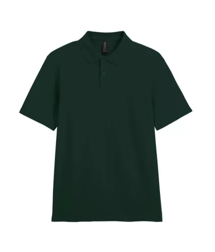 Gildan SOFTSTYLE® - Pamut pique férfi galléros póló - Forest Green - 2XL