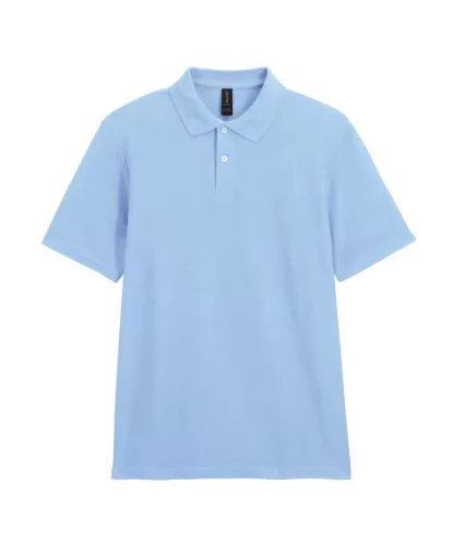 Gildan SOFTSTYLE® - Pamut pique férfi galléros póló - Light Blue - M