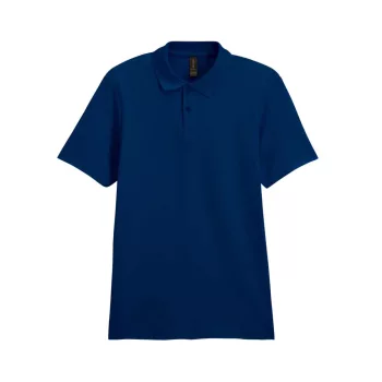   Gildan SOFTSTYLE® - Pamut pique férfi galléros póló - Tengerészkék - 4XL