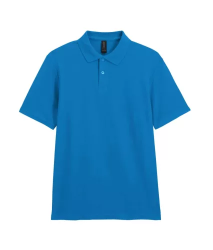 Gildan SOFTSTYLE® - Pamut pique férfi galléros póló - Sapphire - 2XL