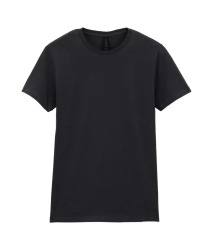 Gildan SOFTSTYLE ® - Enyhén karcsúsított szabású női póló - Fekete - 2XL