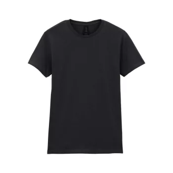  Gildan SOFTSTYLE ® - Enyhén karcsúsított szabású női póló - Fekete - 3XL