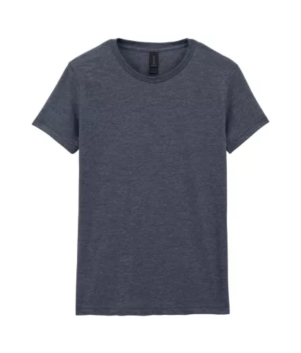 Gildan SOFTSTYLE ® - Enyhén karcsúsított szabású női póló - Dark Heather - 2XL