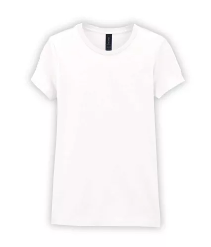 Gildan SOFTSTYLE ® - Enyhén karcsúsított szabású női póló - Fehér - XL