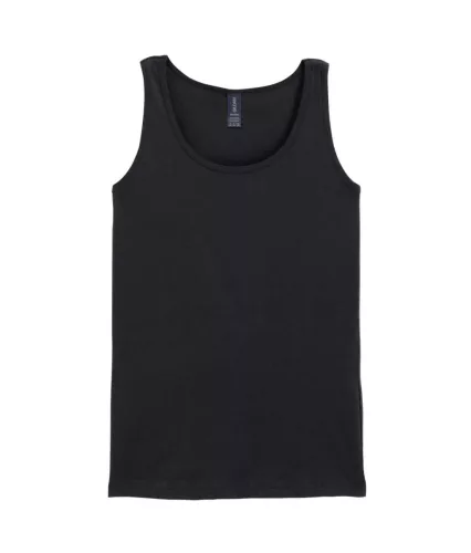 Gildan SOFTSTYLE® - Enyhén karcsúsított szabású női trikó - Fekete - L