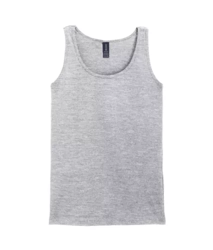 Gildan SOFTSTYLE® - Enyhén karcsúsított szabású női trikó - Sport Grey - L