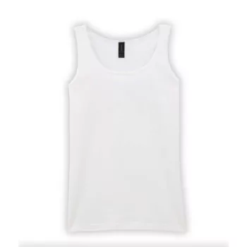   Gildan SOFTSTYLE® - Enyhén karcsúsított szabású női trikó - Fehér - XL